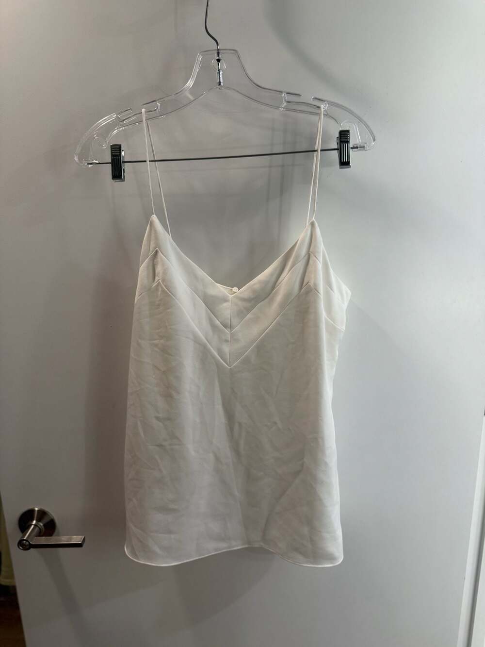 Reiss Bethan White V-Neck Cami Top Size 8